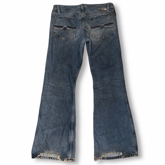 Y2K Vintage Diesel ZAF Denim Jeans Men’s Bootcut Distressed W32 L30